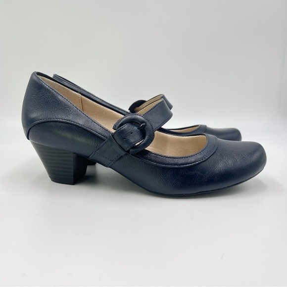 Life Stride Shoes Lifestride Womens Rozz Navy Blue Mary Jane Style